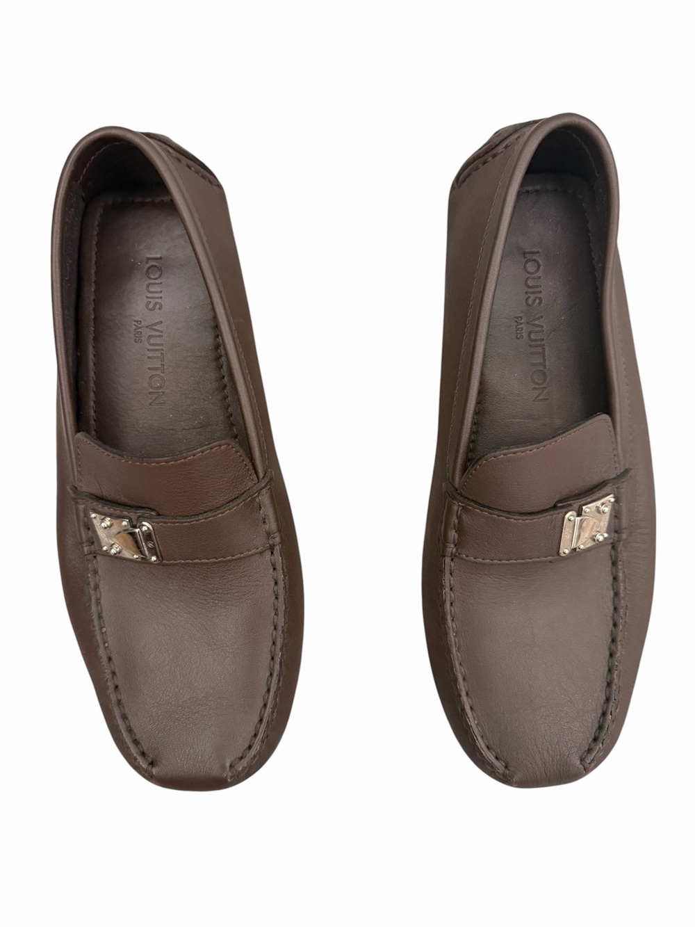 Louis Vuitton Brown Lombok Loafers with Metal Bit